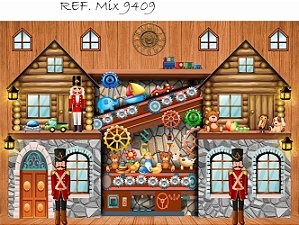 Fundo Fotográfico Sublimado 3D Natal