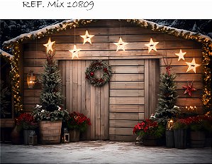 Fundo Fotográfico Sublimado 3D Natal