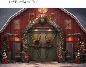 Fundo Fotográfico Sublimado 3D Natal