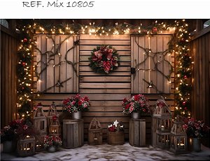 Fundo Fotográfico Sublimado 3D Natal