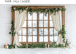 Fundo Fotográfico Sublimado 3D Natal