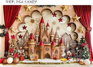 Fundo Fotográfico Sublimado 3D Natal 13387