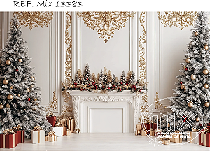 Fundo Fotográfico Cenário Natal 3D