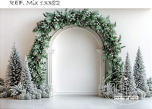 Fundo Fotográfico Sublimado 3D Natal