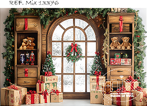 Fundo Fotográfico Sublimado 3D Natal