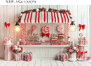 Fundo Fotográfico Sublimado 3D Natal