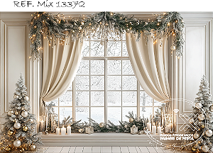 Fundo Fotográfico Sublimado 3D Natal