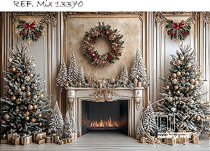 Fundo Fotográfico Sublimado 3D Natal