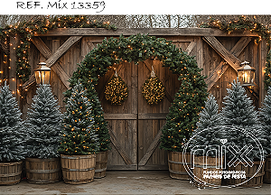 Fundo Fotográfico Sublimado 3D Natal