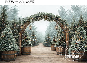 Fundo Fotográfico Sublimado 3D Natal