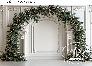 Fundo Fotográfico Sublimado 3D Natal