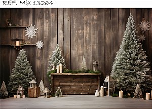 Fundo Fotográfico Sublimado 3D Natal