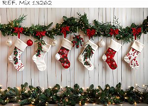 Fundo Fotográfico Sublimado 3D Natal