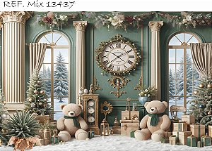 Fundo Fotográfico Sublimado 3D Natal