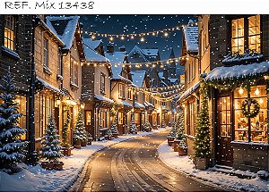 Fundo Fotográfico Sublimado 3D Natal