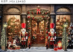 Fundo Fotográfico Sublimado 3D Natal