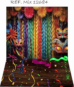 Fundo Fotográfico Sublimado 3D Newborn Carnaval