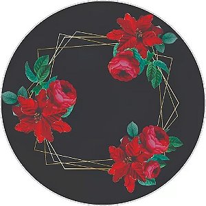 Suplat 8 Capas + 8 Bases Mdf + 8 Guardanapos Floral Estampa 10