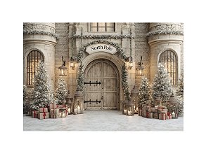 Fundo Fotográfico Portal Castelo Natalino