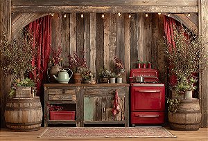 Fundo Fotográfico Cozinha Natal
