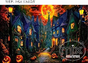 Fundo Fotográfico  Halloween Vila