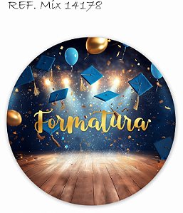 Painel Festa Redondo Sublimado Formarura