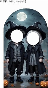 Painel Festa Romano Em Tecido Halloween Interativo Cute