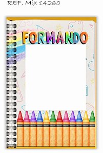 Painel Festa Retangular Em Tecido Formatura Caderno