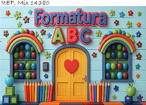 Fundo Fotográfico  Formatura ABC Fundo Azul