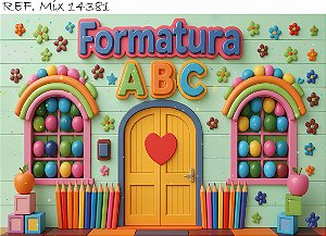 Fundo Fotográfico  Formatura ABC Fundo Verde