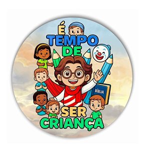 Painel Festa Redondo Sublimado Dia das Crianças