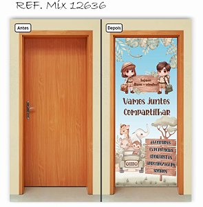 Capa para Porta  Sala de Aula Safari