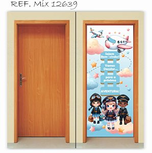 Capa para Porta  Sala de Aula Avião