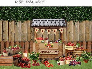 Fundo Fotográfico Barraca de Morangos