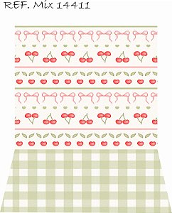 Fundo Fotográfico Em Tecido Cerejinhas