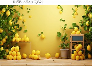 Fundo Fotográfico  Limões Fundo Amarelo