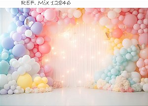 Fundo Fotográfico Balões Coloridos Candy Color