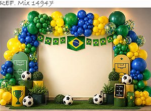 Fundo Fotográfico Balões Festa Brasil