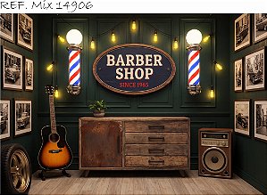 Fundo Fotográfico Fundo Barbearia Profissional