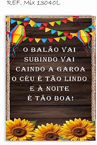 Painel Romano Festa Junina Balão subindo