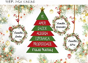 Fundo Fotográfico Natal arvore desejos
