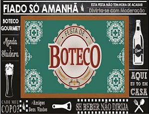 Painel para festas de aniversário Boteco