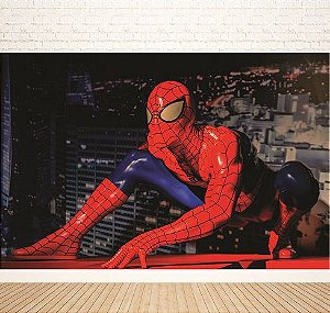 Painel para festas de aniversário e fotografia Homem Aranha 3D