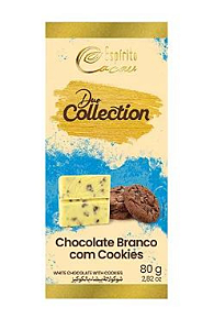 Tablete de Chocolate Branco c/ Cookies - 80g