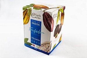 Ovo de Chocolate 70% Cacau Trufado c/ Creme de Avelã - 350g