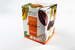 Ovo de Chocolate 44% Cacau Trufado c/ Creme de Castanha de Caju - 350g