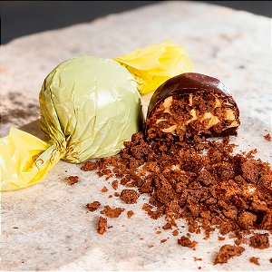 Trufa de Chocolate 61% Cacau c/ Leitinho e Ovomaltine - 30g
