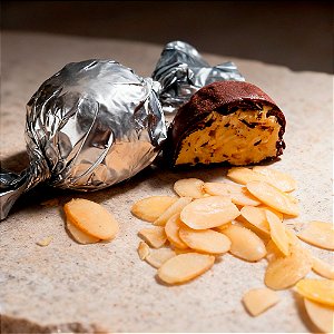 Trufa Vegana de Chocolate 61% Cacau c/ Amêndoas - 30g