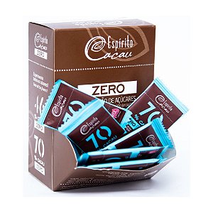 Kit Tablete de Chocolate 70% Cacau Zero Açúcar - 5g (30 un)