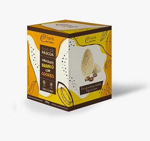 Ovo de Chocolate Branco c/ Cookies 250g